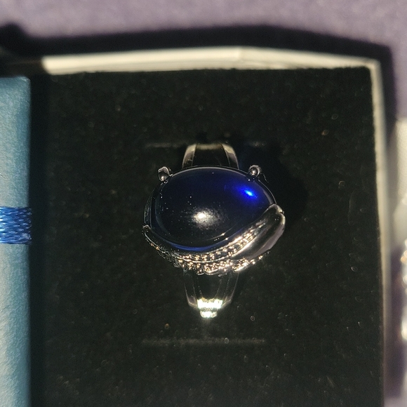 S925 3.2 ct sapphire ring - Picture 2 of 2